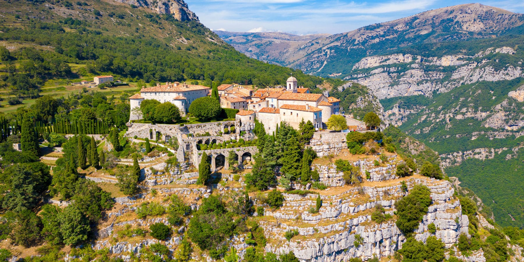 The village of Gourdon, perched at 760m, an eagle’s nest on the French Riviera in the Pre-Alps of the French Riviera